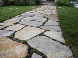 pervious-stone-walkway-with-rock-plants | Ciminelli's Landscape ...